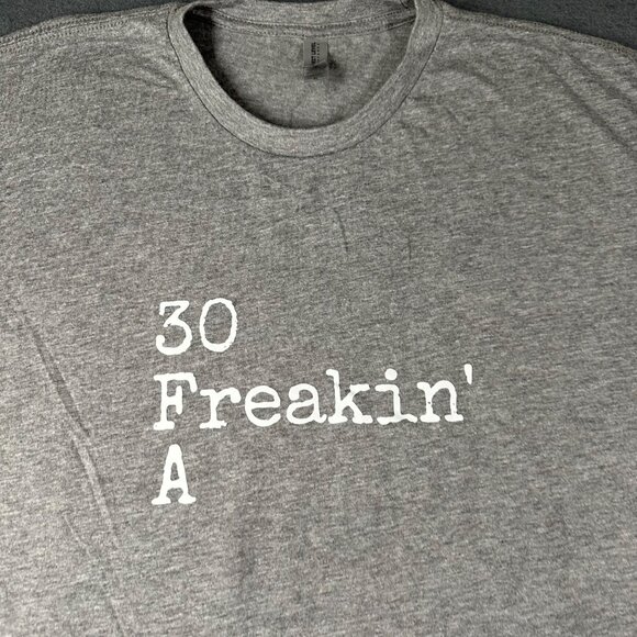 30A Next Level XXL Gray Short Sleeve Crew Neck Tee T-shirt 30 Freakin A - Picture 2 of 7